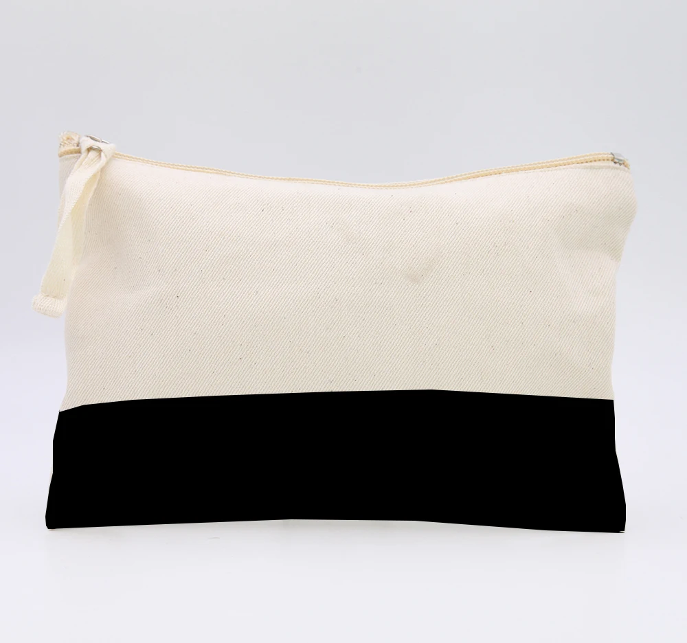 

High Quality Cotton Make Up Pouch Bag With Custom Logo, Any color cotton material available