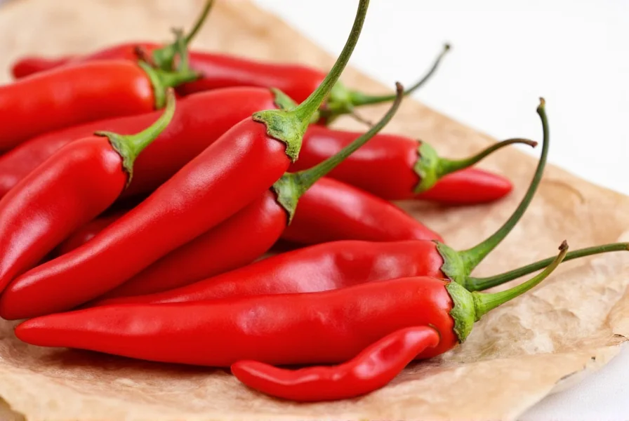 Dried Mexican Chilies Hanging in Kitchen