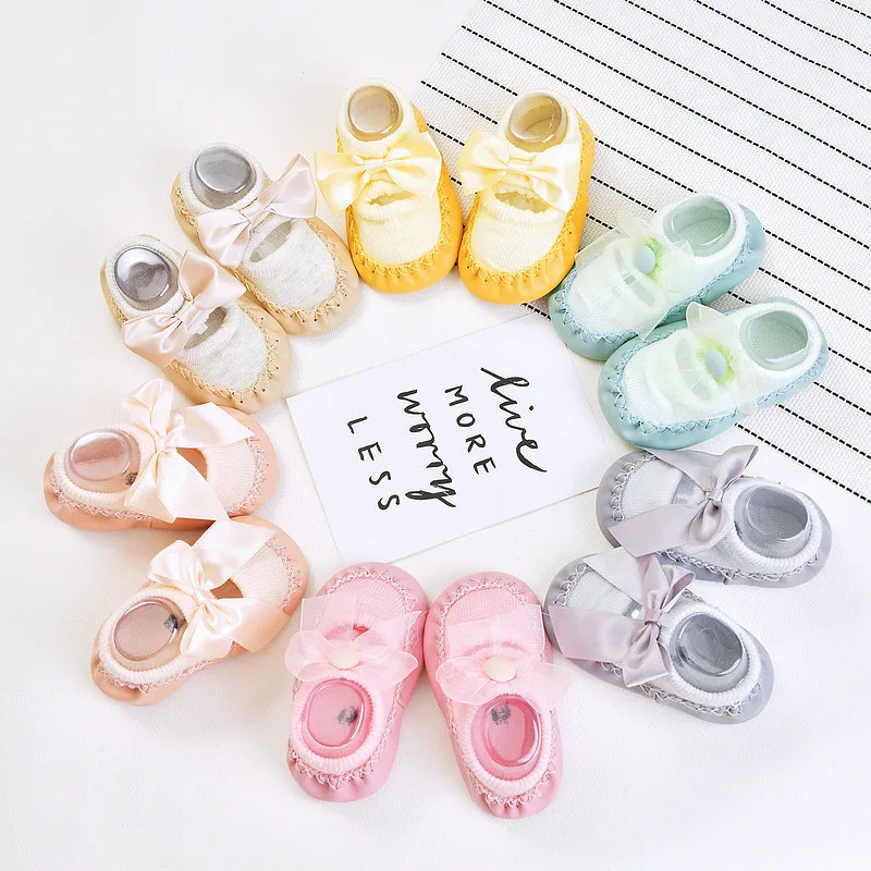 
Nice non slip children baby floor boat socks shoes 