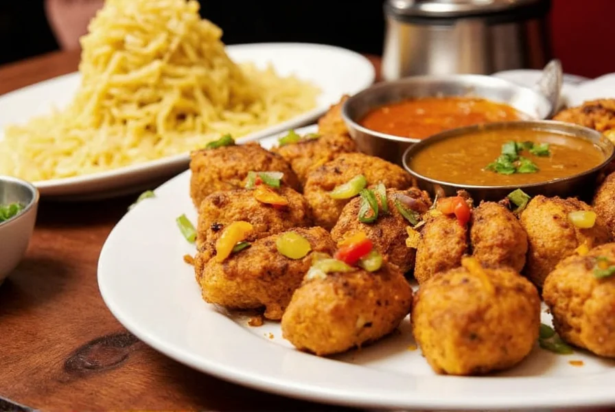 Regional Indian cuisine map showing different culinary areas of India with representative dishes from each region