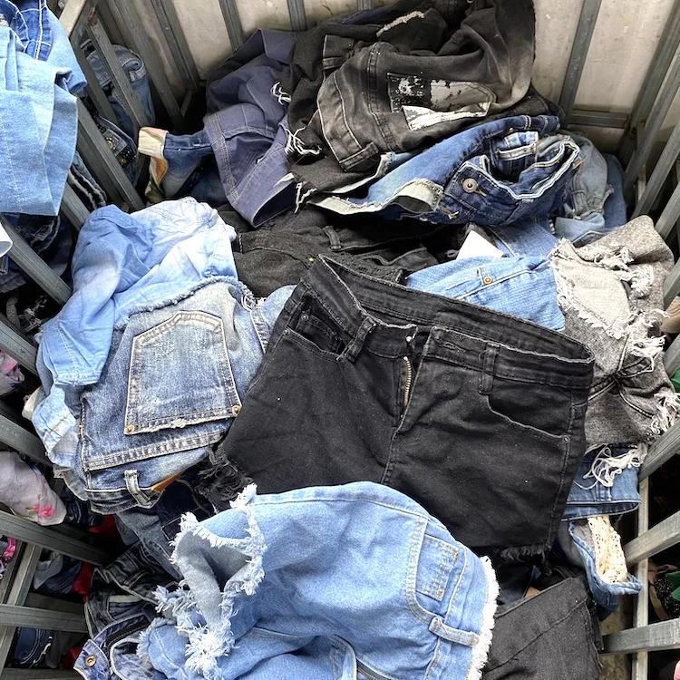 

Fashion design used denim jean shorts used clothing clothes for sale in china, Mixed