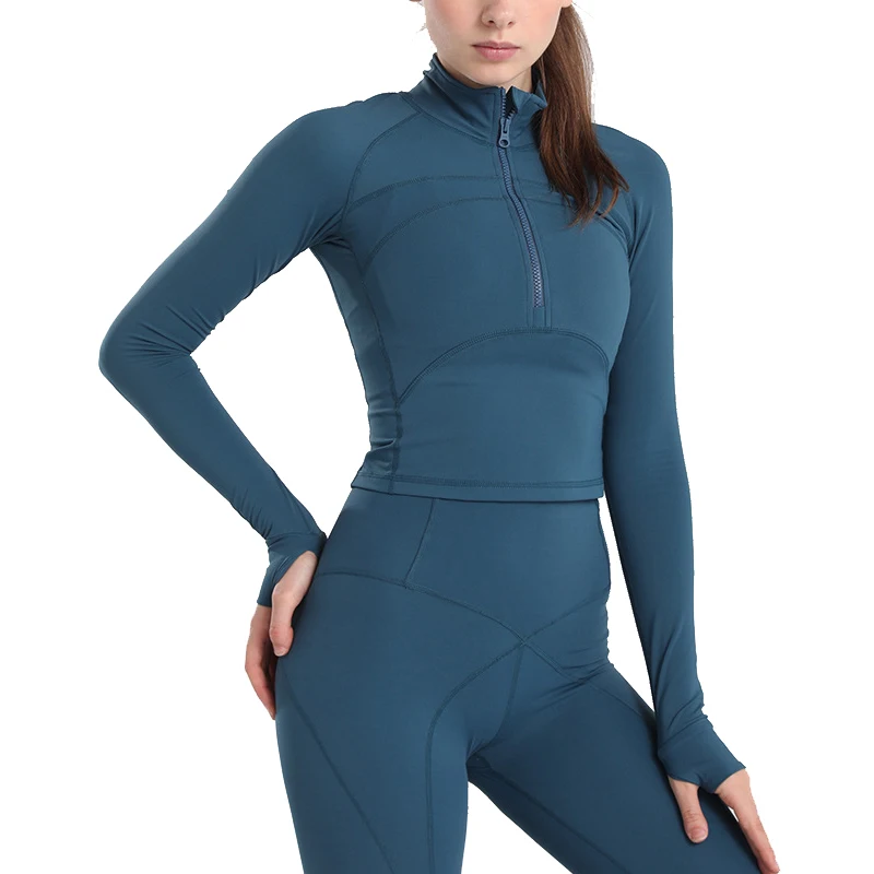 

Women Full Zip Soft Lightweight Compression Fit Training Jacket Wholesale