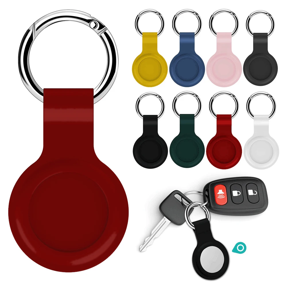 

For Apple AirTags Accessories Key Ring Silicone AirTag Case