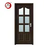 Cheap Price Simple Line Carved Design MDF Wooden Door Exterior French Composite Door