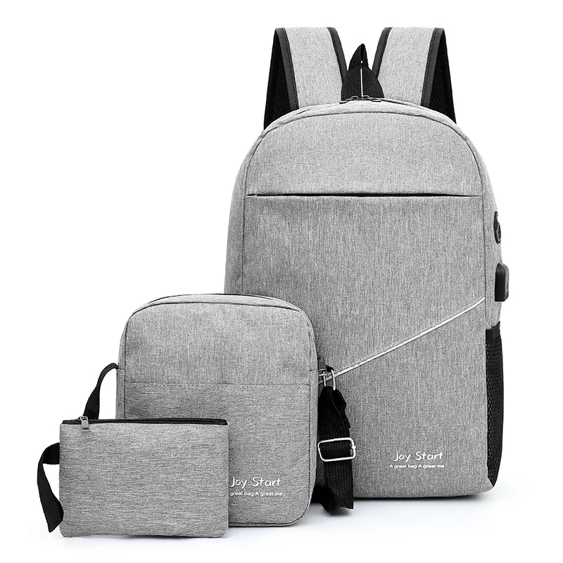 

Business Laptop Backpack Bag Waterproof Oxford OEM backpack Anti theft Smart Laptop School bag with USB Charging port, Gray,black,red,blue