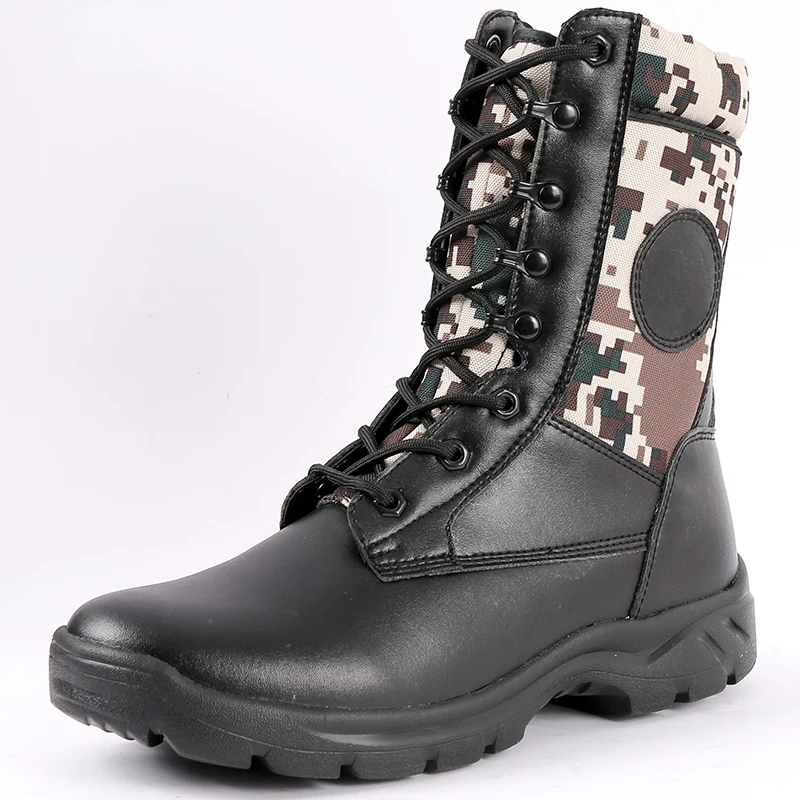 

Free shipping army boots Light weight comfortable shoes combat boots stock, Black