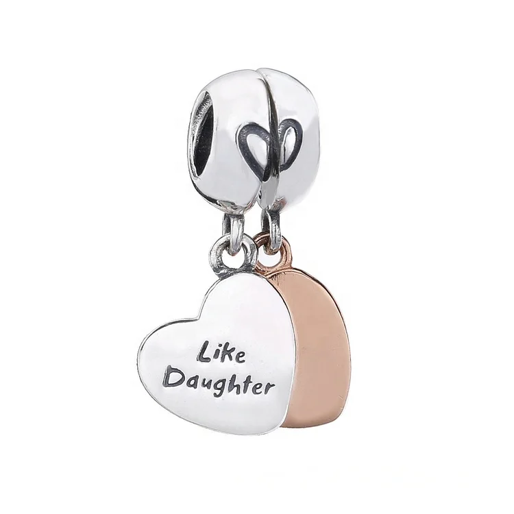 

Creative design Love Dangle Enamel Split Charm matching pendant