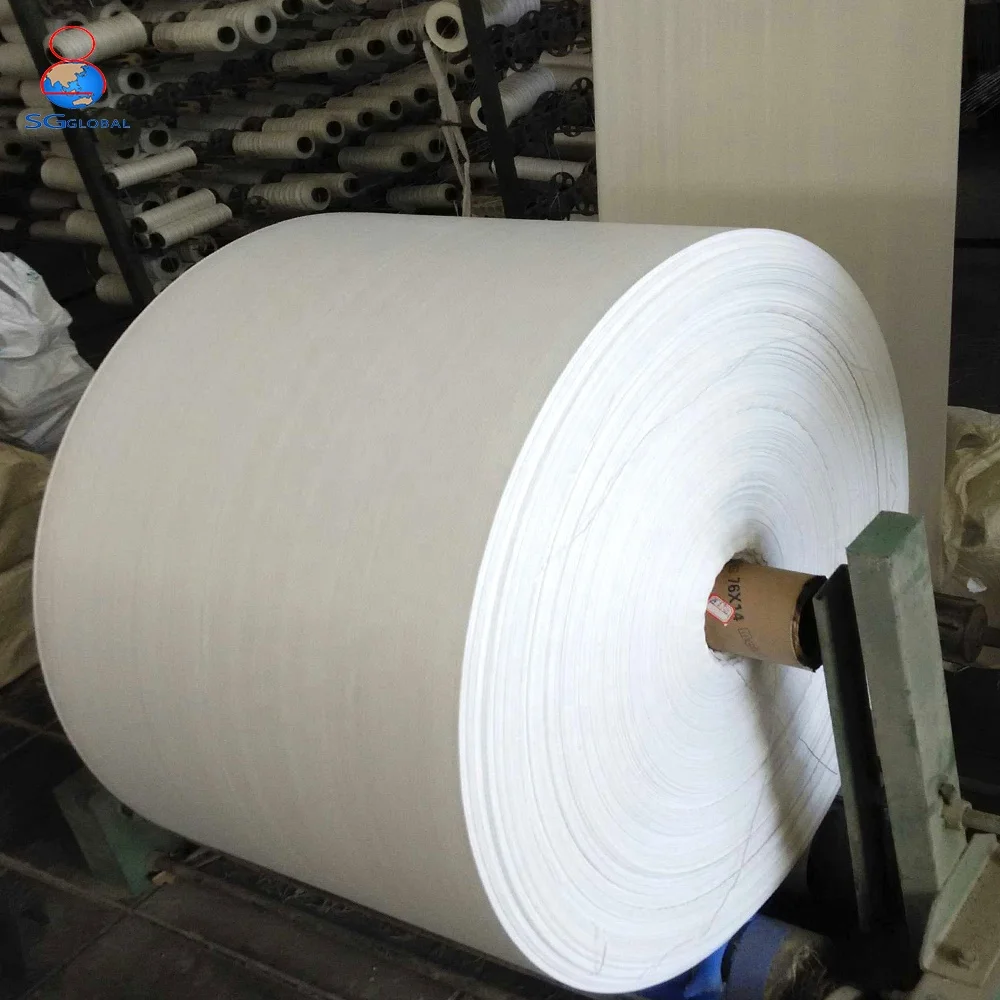 
Wholesale white plastic woven polypropylene bag roll 