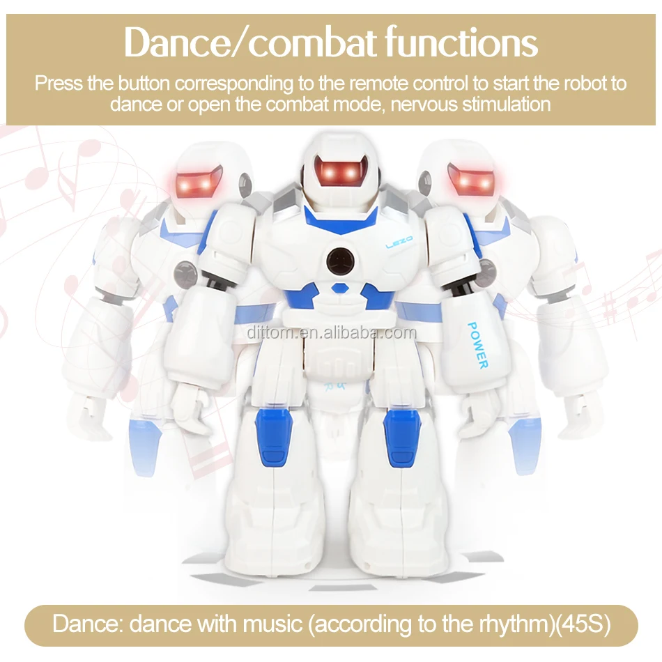 Details about   Remote Control Robot with Music Dance Intelligent Programmable RC Robocop 