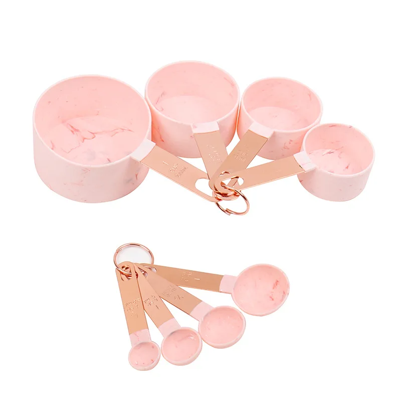 

gold copper measuring cups and spoons kitchen measuring cups and spoons set of 8