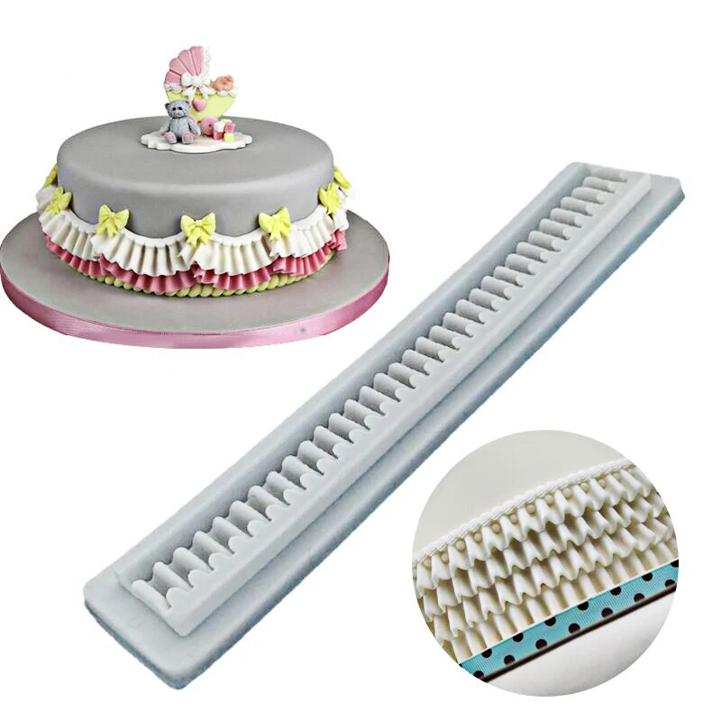 

Barbie Birthday Cake Edge Fondant Lace Mold Mold Decorative Cake Edge Decoration Tools