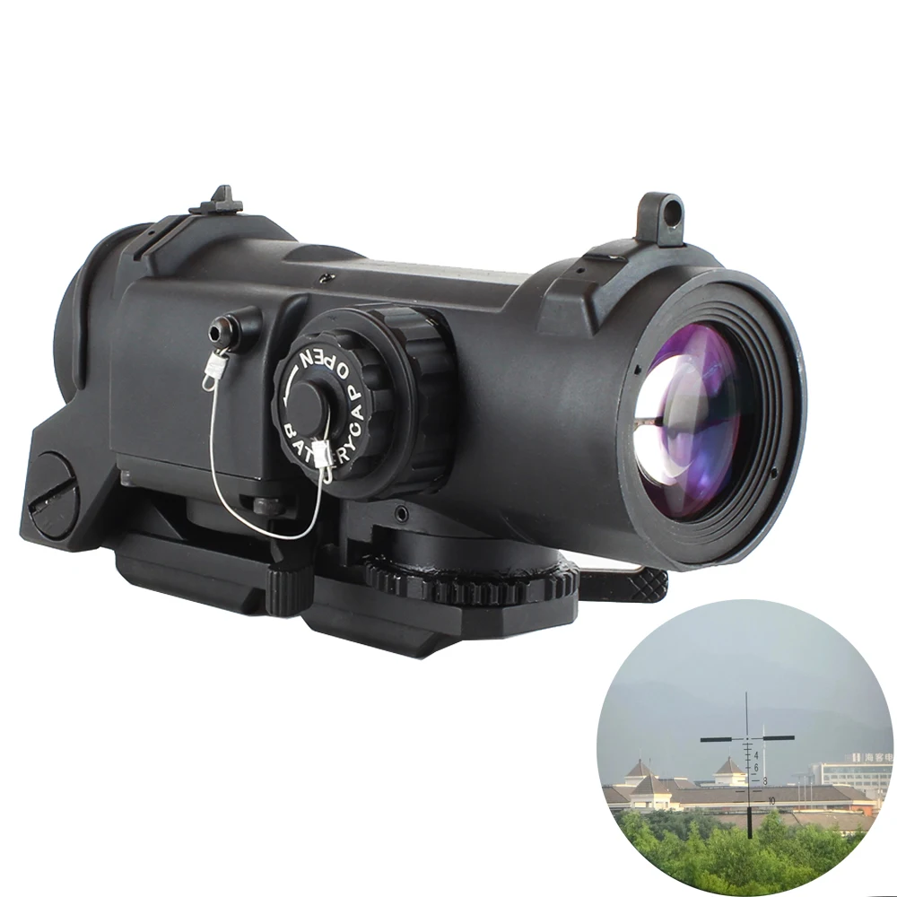 

Tactical QD 1X-4X scope for Adjustable Dual Role ed Dot Sight Illuminated reticle 4x Riflescope