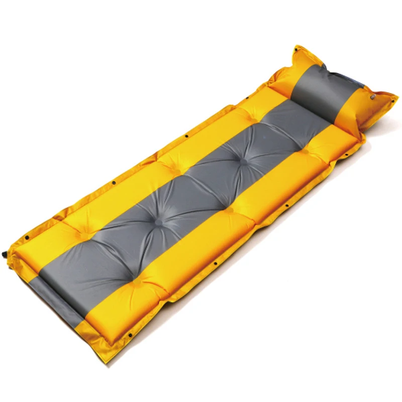 

Ergonomic Inflatable Soft Foam Camping Mat Ultralight Sleeping Mat with Attached Pillow