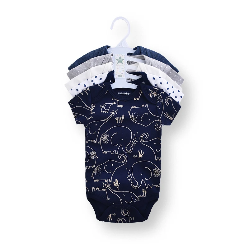 

baby clothes rompers New Style Knitted Summer Rompers Regular Fit Baby JumpsuitBaby boy 100% cotton short sleeve one piece suit, Picture