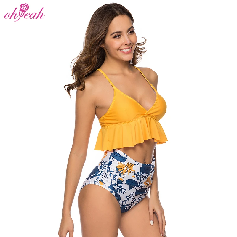 

Private label custom bandage two piece plus size swim suit women swimsuit