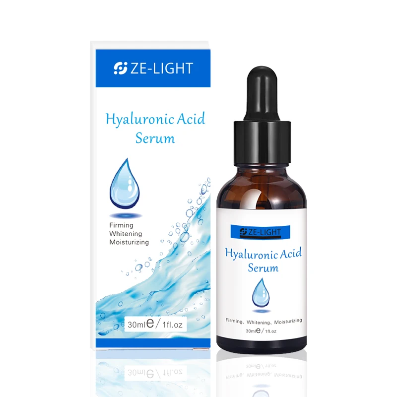 

ZeLight Private Label Low MOQ Hydrating Brightening Whitening Moisturizing Skin Care Facial Care Hyaluronic Acid Essence Serum