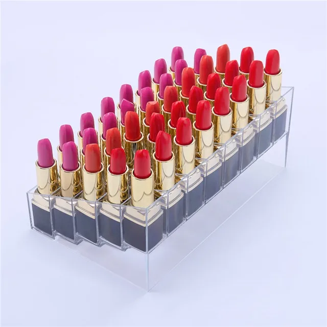 
Transparent Acrylic lipstick display stand lucite lipgloss holder 