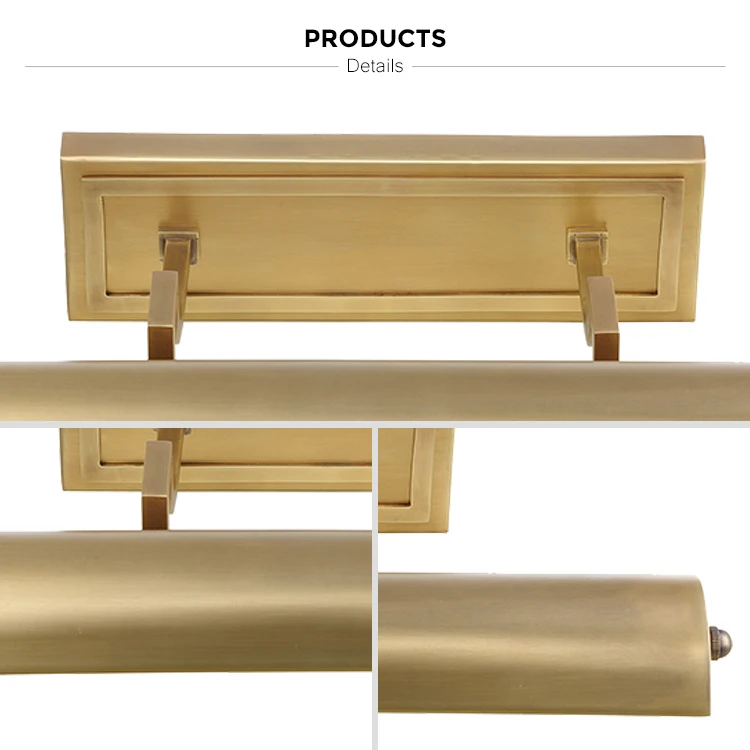 brass makeup  bathroom light