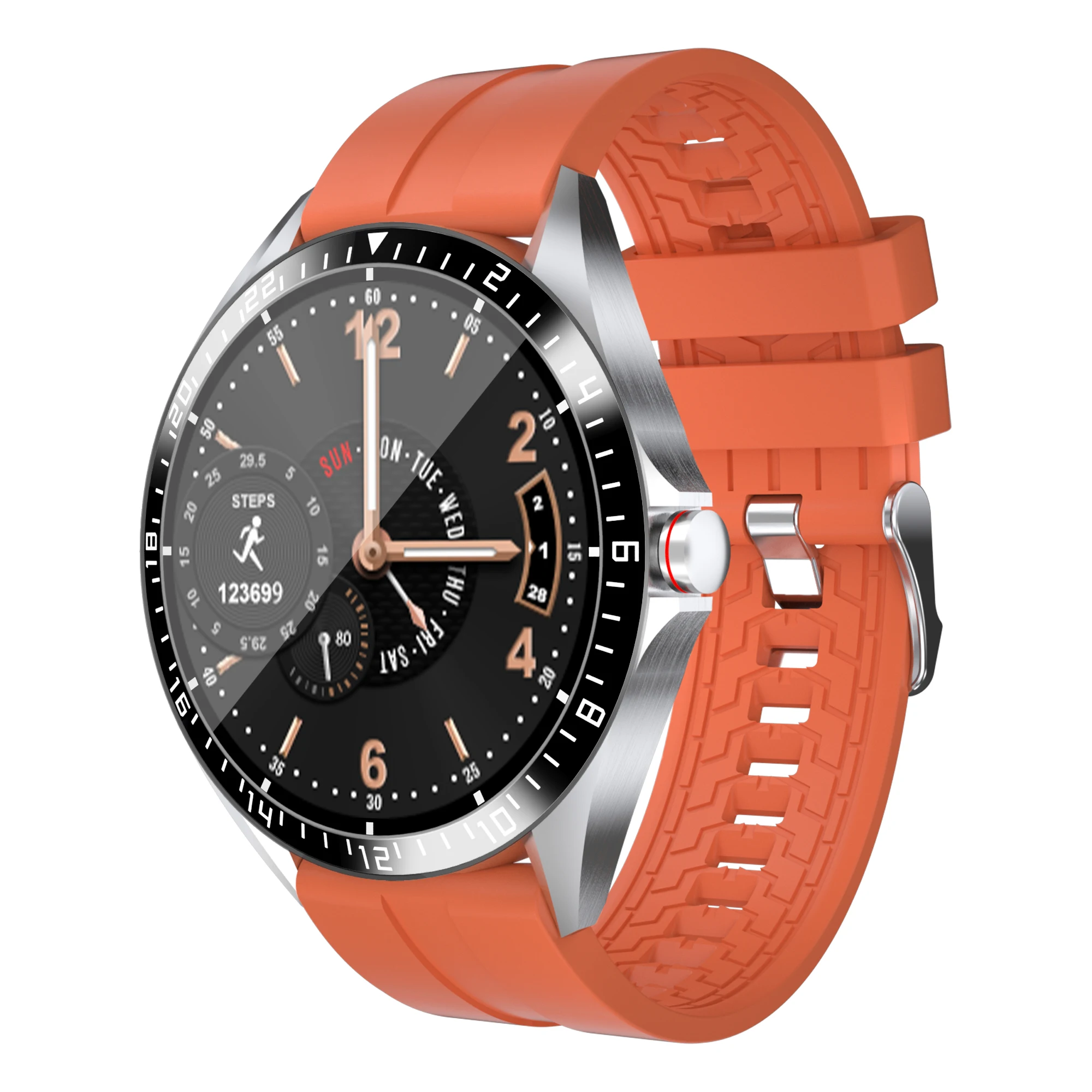 

Brightside Hot Sale Smartwatch Waterproof BT Support Android IOS Smart Watch, Black orange green silver