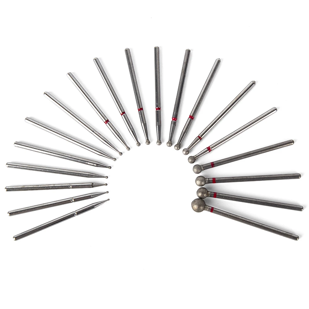 

diamond head diamond nail drill bits rotary bur cuticle for manicure electric nail drill accessories nail