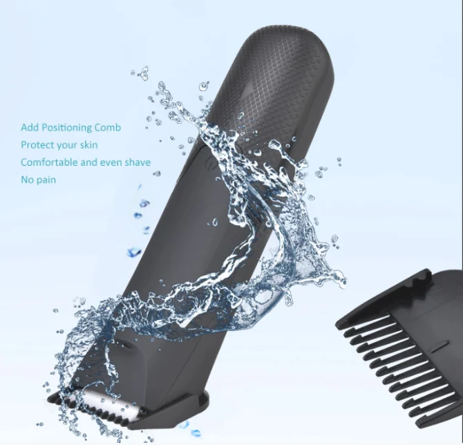 

MRY Electric Groin Grooming Safe Skin Men's Sensitive Area Trimmer Waterproof Body Trimmer Shaving Set, Black