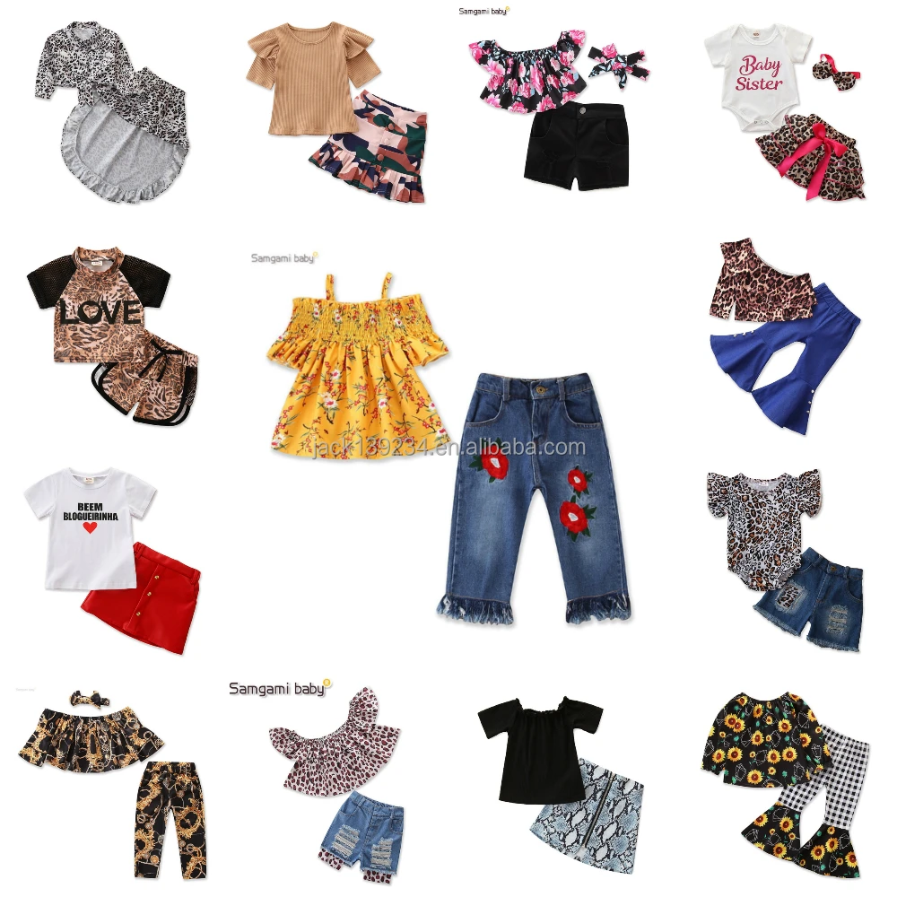 

Hot Selling 2021 Print Girls Sweet Dress 100% Cotton Baby Girls Clothing Sets