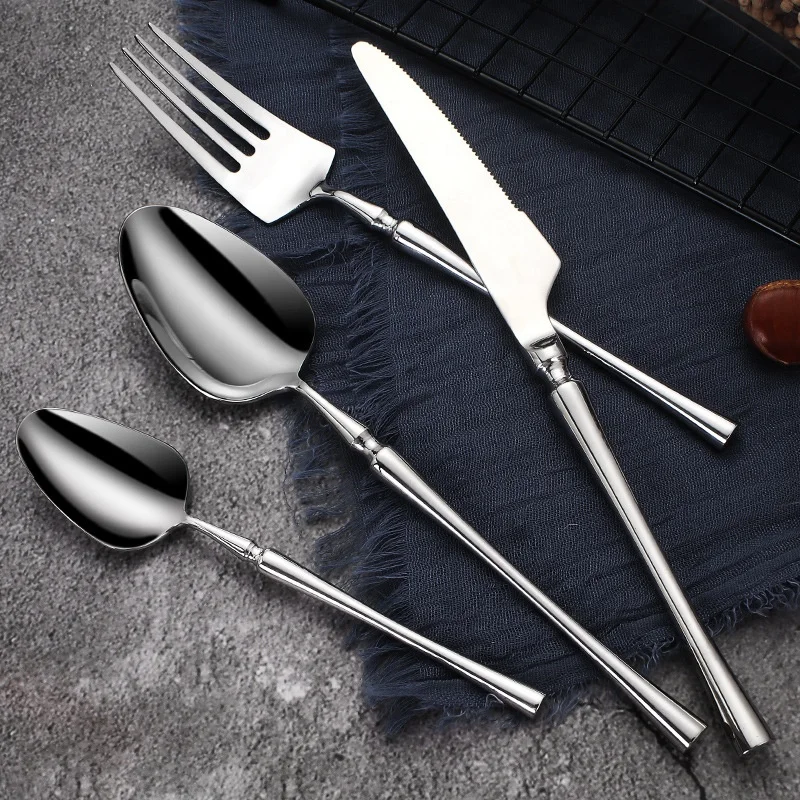 
Manufacturer Luxury Silverware Steak Knife Stainless Steel 4pcs Cutlery Set 