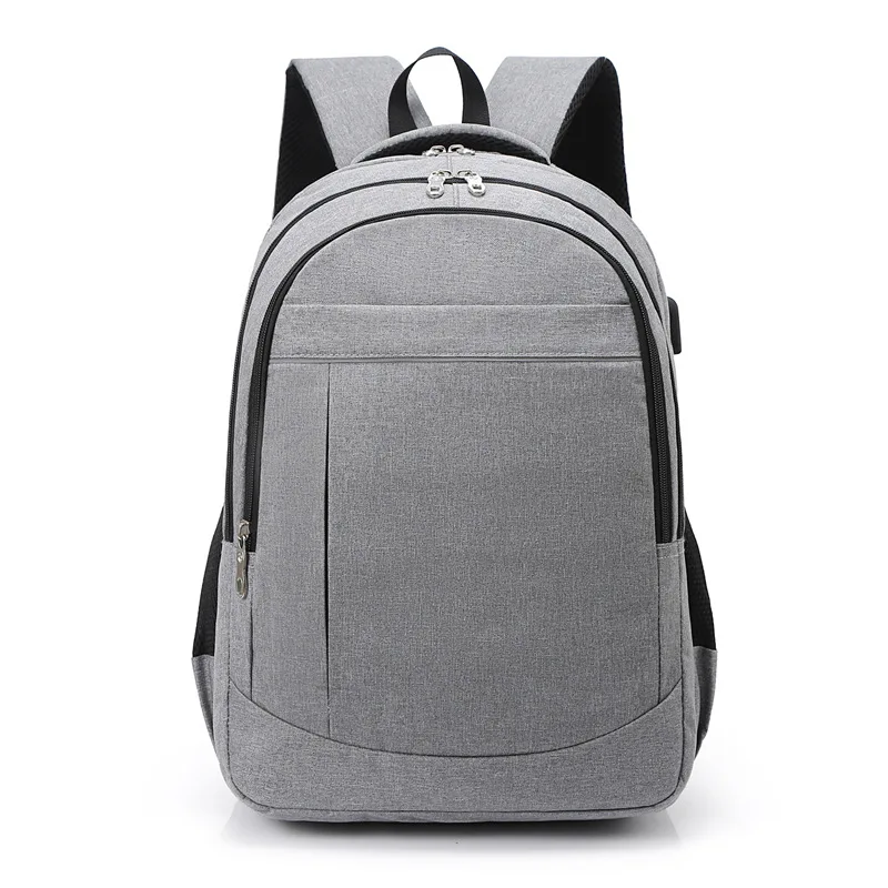 

New fashion large capacity men's backpack LOGO customized multifunctional USB charging computer bag travel bag, 3 colors or customized