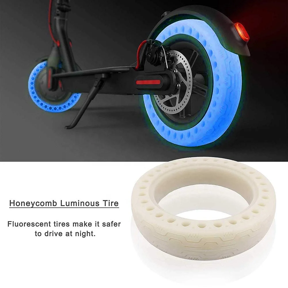 
2019 Tyre Explosion-Proof Fluorescent Solid Tire for Xiaomi mijia M365 parts Electric Scooter Accessories 