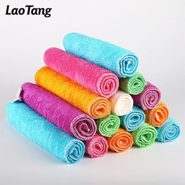 

Natural Fiber Wood Fiber Dish Cloth Detergent Free Kitchen Dish Towel Household Cleaning Cloth, Customized