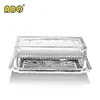 19YRS Glass-trade-focused History Home restaurant classic rectangle transparent glass plate with lid butter dish