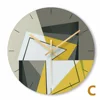 Contemporary DIY Horizontal Rectangular Glass Wall Clock