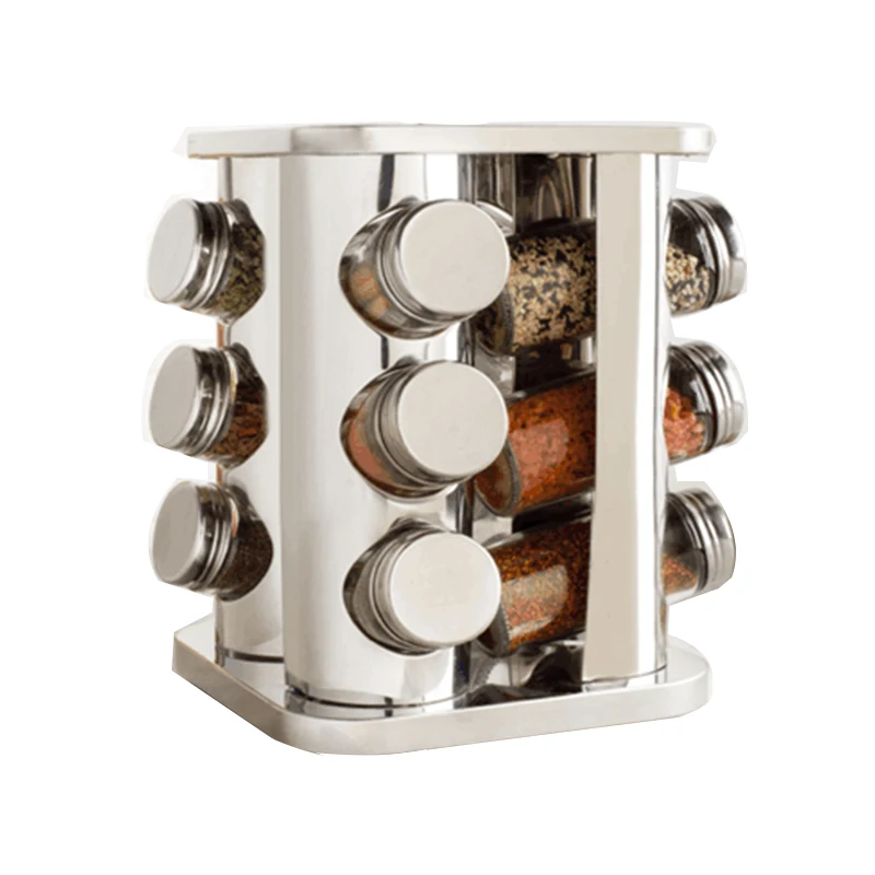 

Newest Kitchen Storage Spice Bottle Holder Round Spice Rack