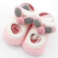 

New autumn/winter thickened coral wool baby floor socks with 3D cartoon