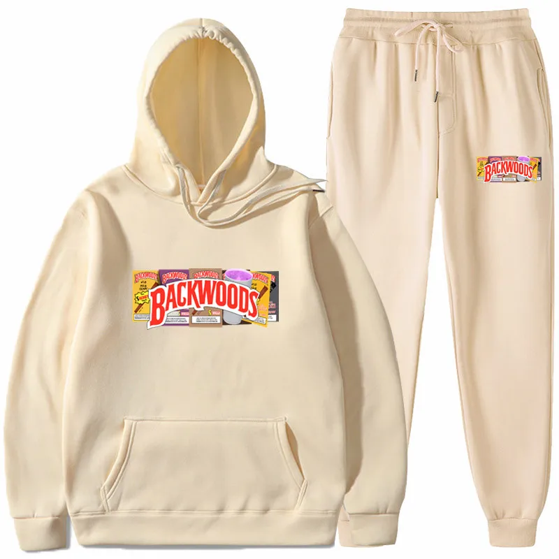 

wholesale 2022 fall womens two piece drawstring sweat pants set Winter sweatpants and backwood hoodie 2 piece set women