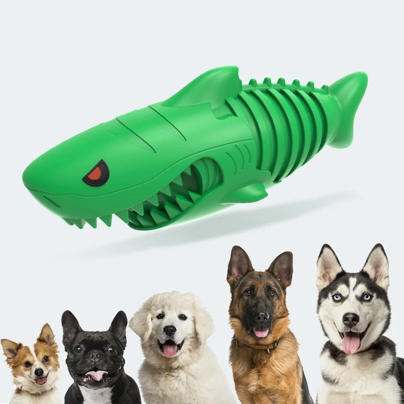 

Funny Shark Pet Molar Stick Gnaw Toys For Cats And Dogs Multifunctional Tooth Cleaning Interactive Dog Bite Toy, Make color