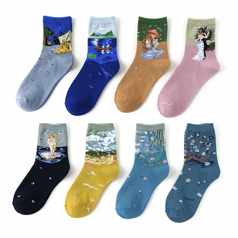 

2021 Summer hot sale popular high quality girls socks casual fashion pattern embroidery logo stockings for women cotton socks, Custom color