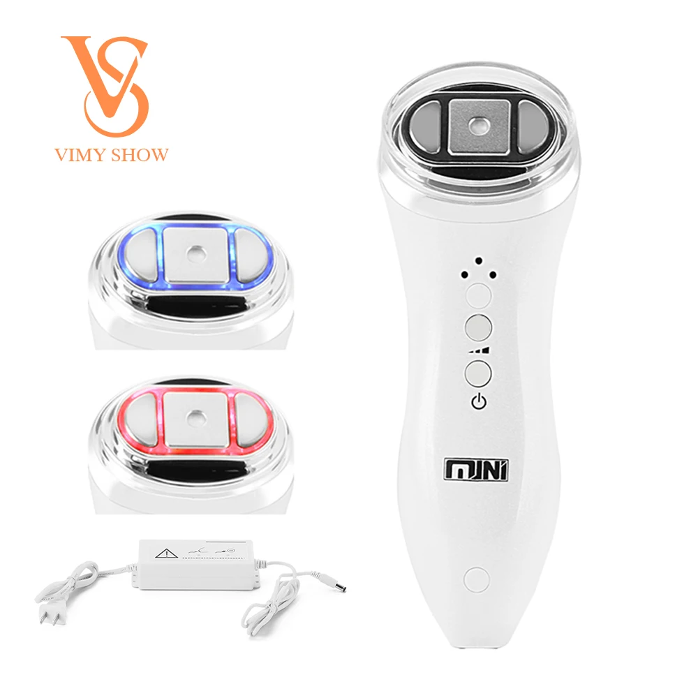 

Ultrasonic RF Radio Frequency Machine Face Lifting Skin Rejuvenation home use Mini Hifu Anti Wrinkle Tightening Device, White