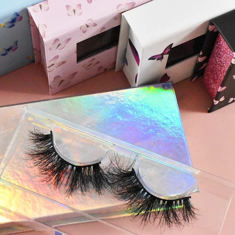 

M125 Private label thin strip mink eyelashes mink eyelash boxes