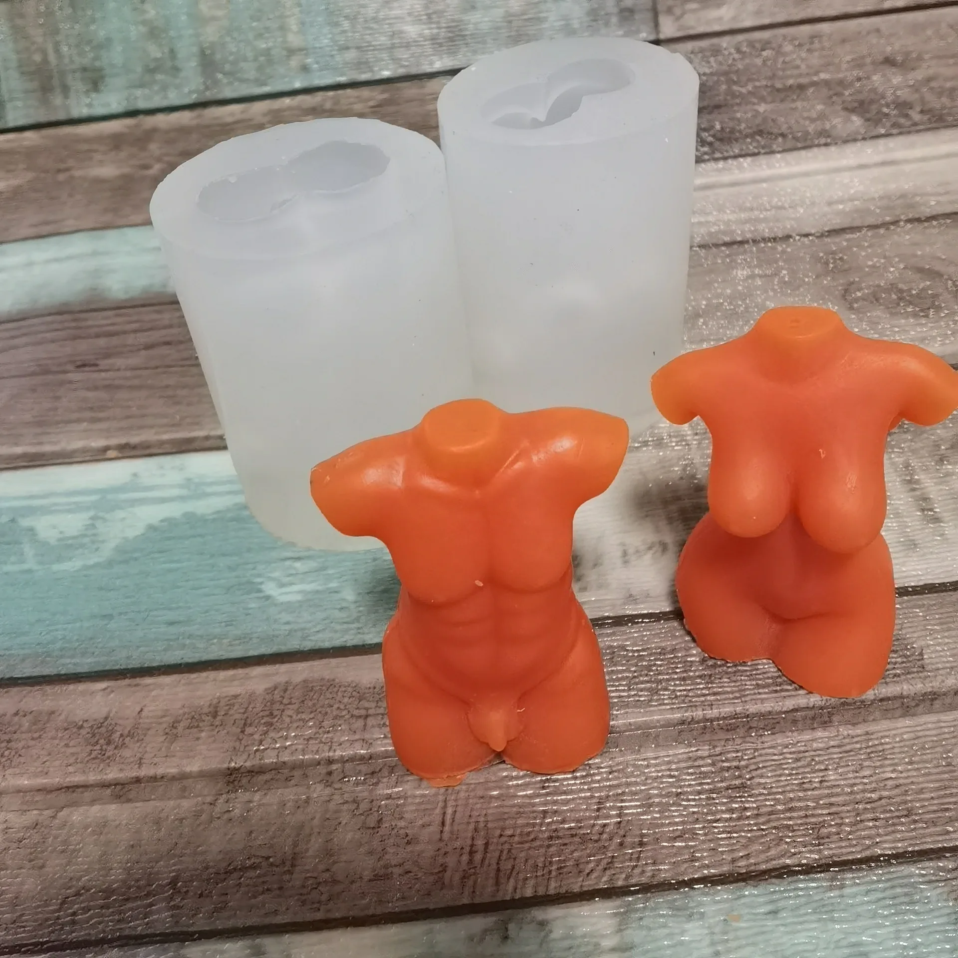 

Hot sale products silicone bodies candle molds