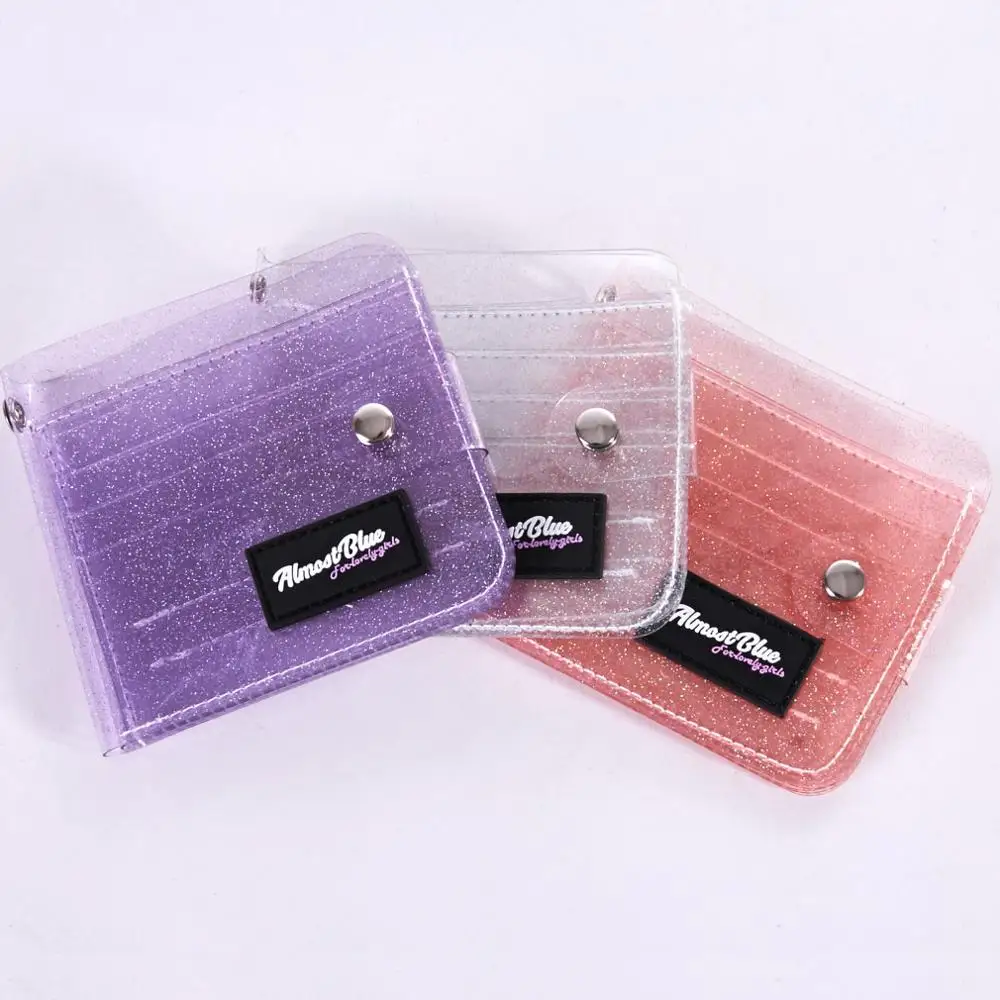 

Laser Coin Purse for Students Girls Transparent Laser PVC Girls Wallet