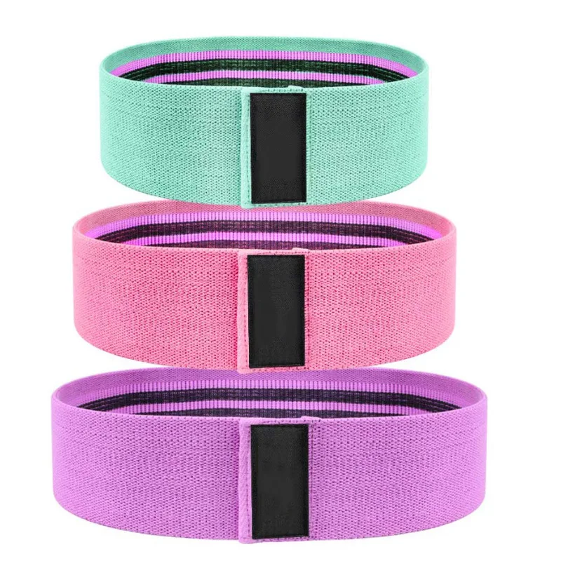 

Non-slip workout body exercise hip circle booty band fitness resistance bands, Pink, green, purple or customize