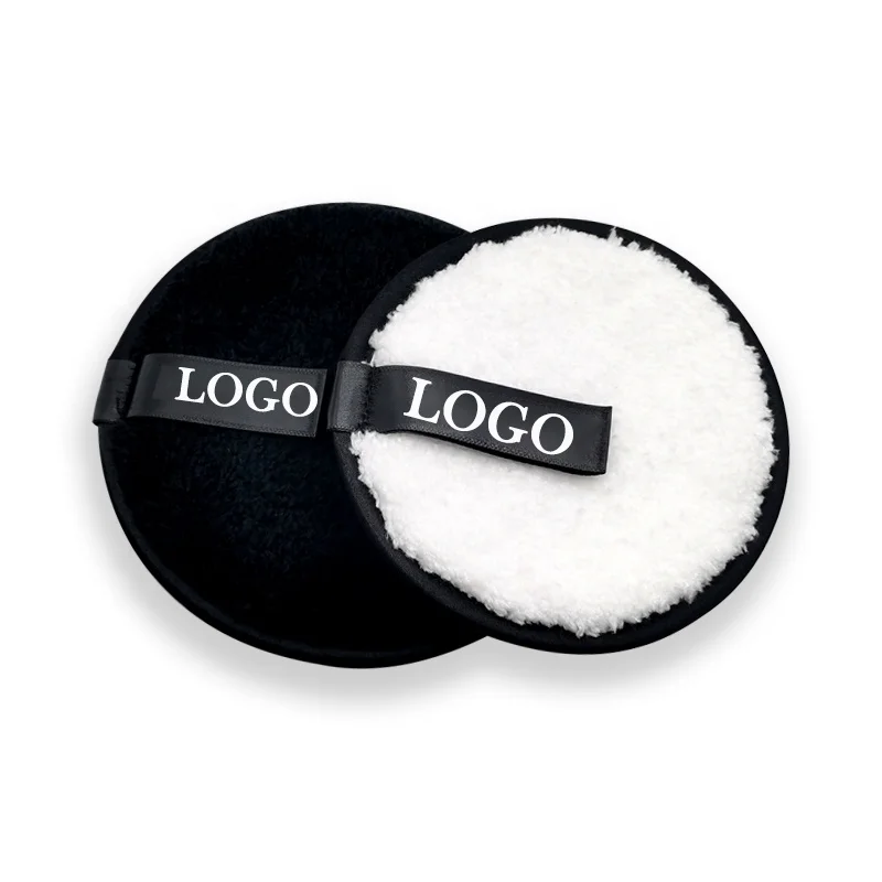 

Private Label Organic Bamboo Reusable Round OEM Cotton Pads Makeup Remover Pad With Logo, Multiple colors