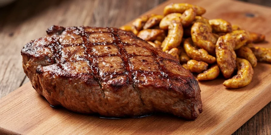 Salt seasoning steak