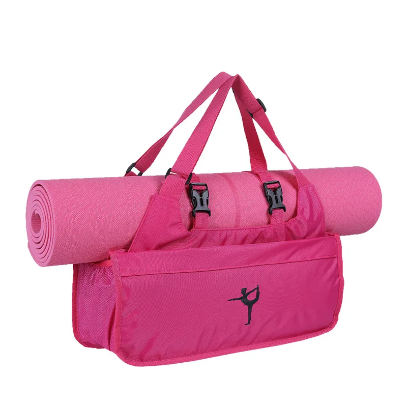 

Low MOQ hot sales high capacity unisex custom logo gym waterproof yoga mat bag, Mix color