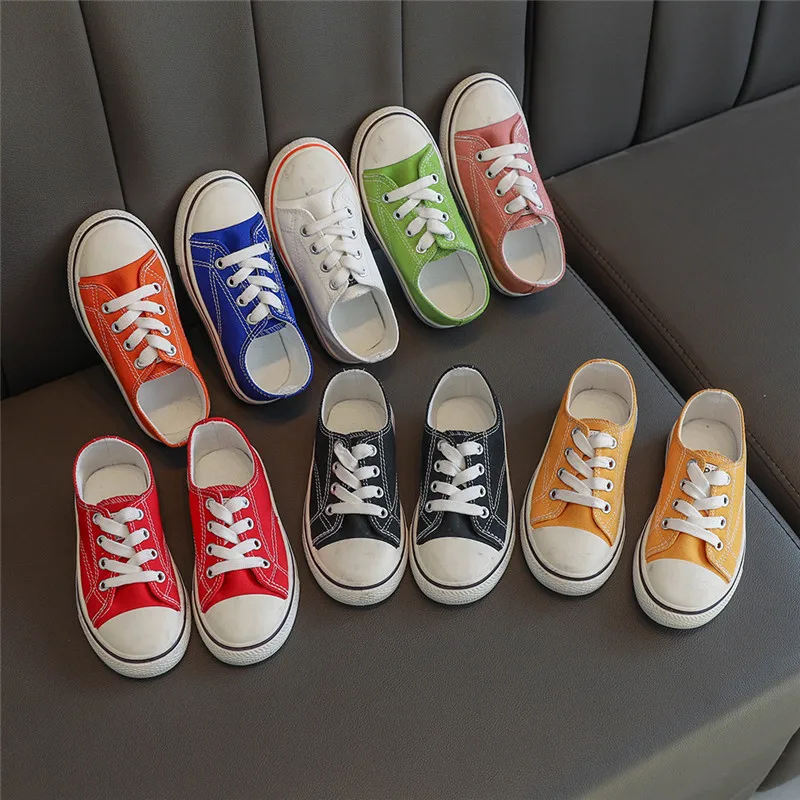 

Size 23-34 Children Shoes Spring Autumn Kids Casual Shoes Sweet Cute Bow Breathable Sneakers Latest Girls Canvas Shoes, Candy