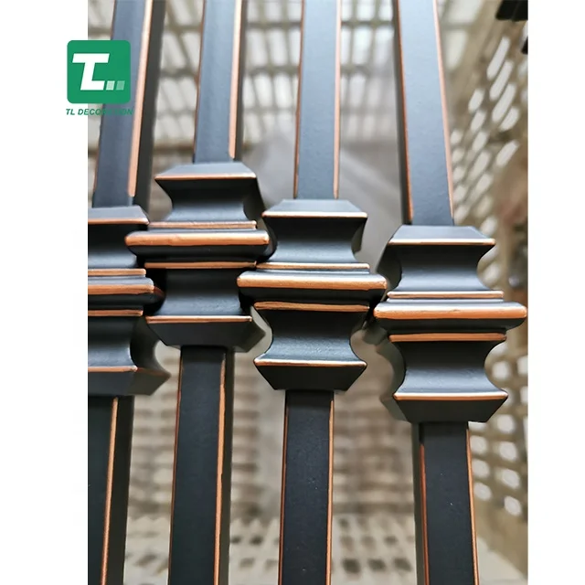 
Hot sell Oil brushed color (ORC) wrought iron stair balusters 1/2