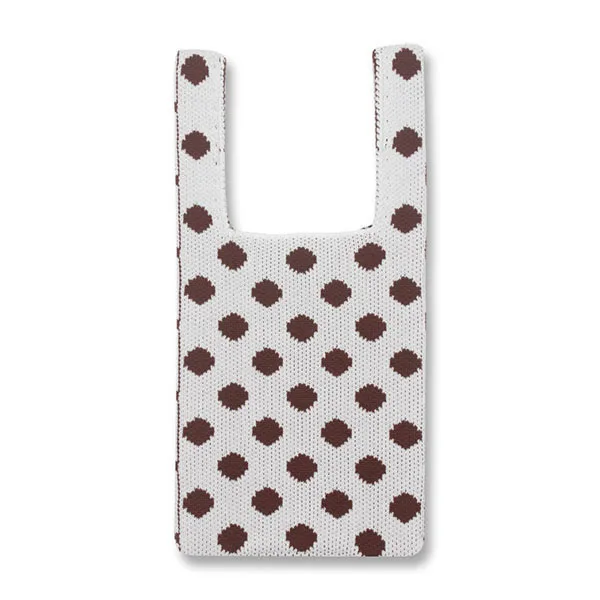 

Hot Sale Japanese INS Summer Mini Design Polka Dot Pattern Vest Purse Custom Travel Knitted Crochet Cute Girl Pouch
