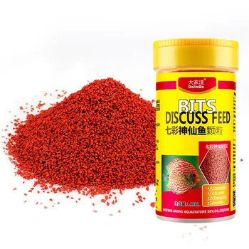 

Aquarium Color enhancing fish food for discus Bits food for discus fish, Red