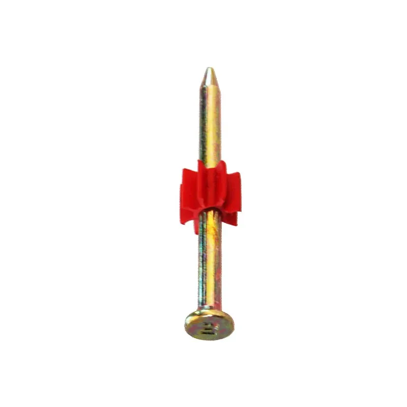 Drive Pin With Red Pvc Shoot Nail For Nail Gunpowder Gun With Large
